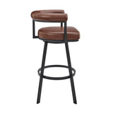 Magnolia - Swivel Stool - Black Metal