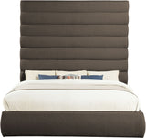Adam - Boucle Fabric Bed With 89" Headboard
