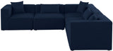 Cube - Linen 5 Piece Modular Corner Sectional