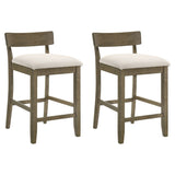 Merie - Modern Transitional Wood Counter Height Kitchen Bar Stool