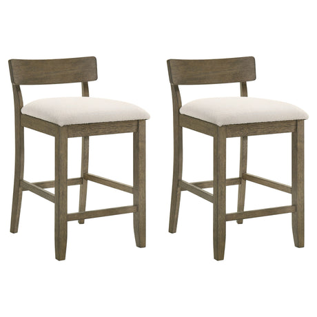 Merie - Modern Transitional Wood Counter Height Kitchen Bar Stool