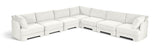 Hammond - Velvet Performance Fabric Upholstered 7 Piece Corner Sectional