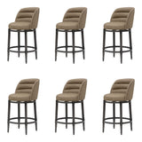 Eunice - Faux Leather Upholstered Swivel Counter Height Barstool