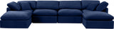 Indulge - Velvet 6 Piece Modular Double Chaise Sectional