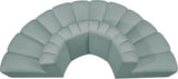 Arc - Faux Leather 4 Piece Modular Sofa