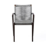 Nabila - Outdoor Wood And Rope Dining Chairs (Set of 2)