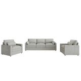 Cloud Sofa Set Couch For Living Room - Light Gray