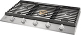 Electrolux ECCG3668AS 36 inch gas cooktop three quarter right view