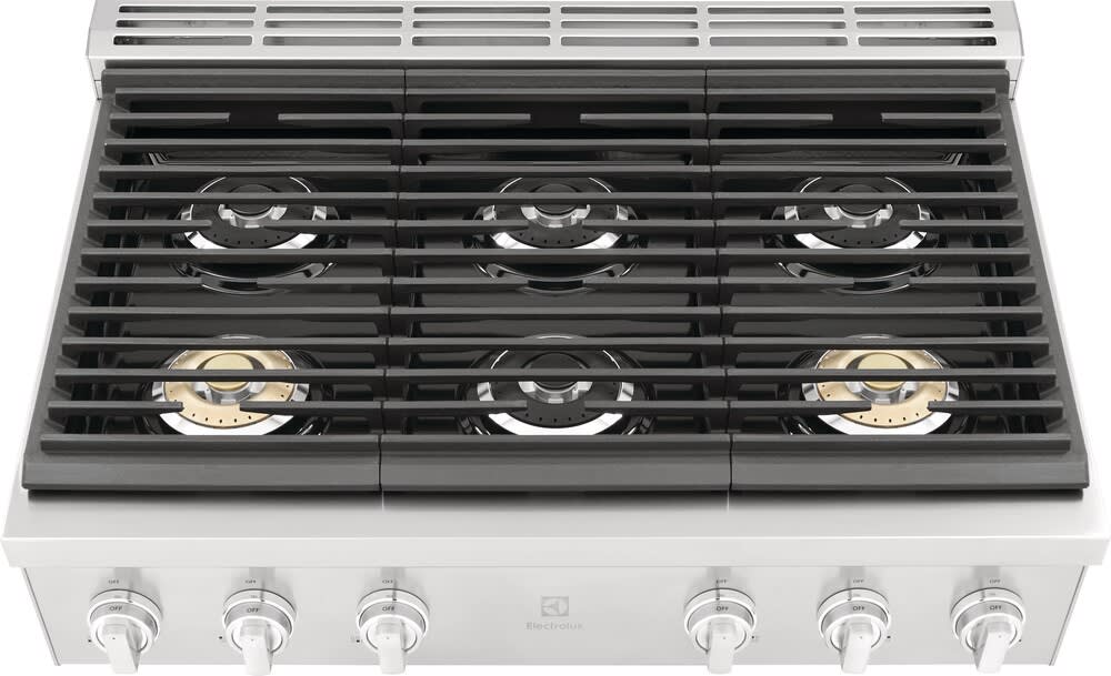 Electrolux ECCG3672AS 36 Inch Gas Rangetop overhead view