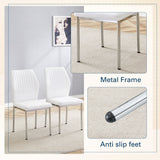 Luxury Simple High Resilience Dining Chair With Metal Legs
