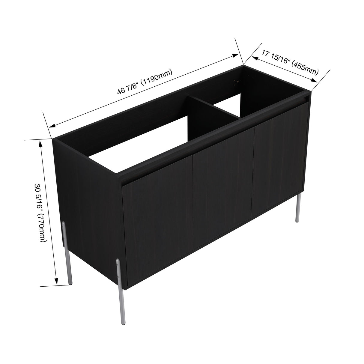 Freestanding Bathroom Vanity & Soft Close Cabinet Doors