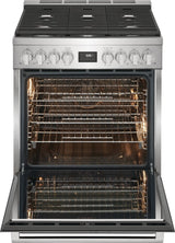 Electrolux ECFD3068AS 30 inch dual fuel range with oven door open
