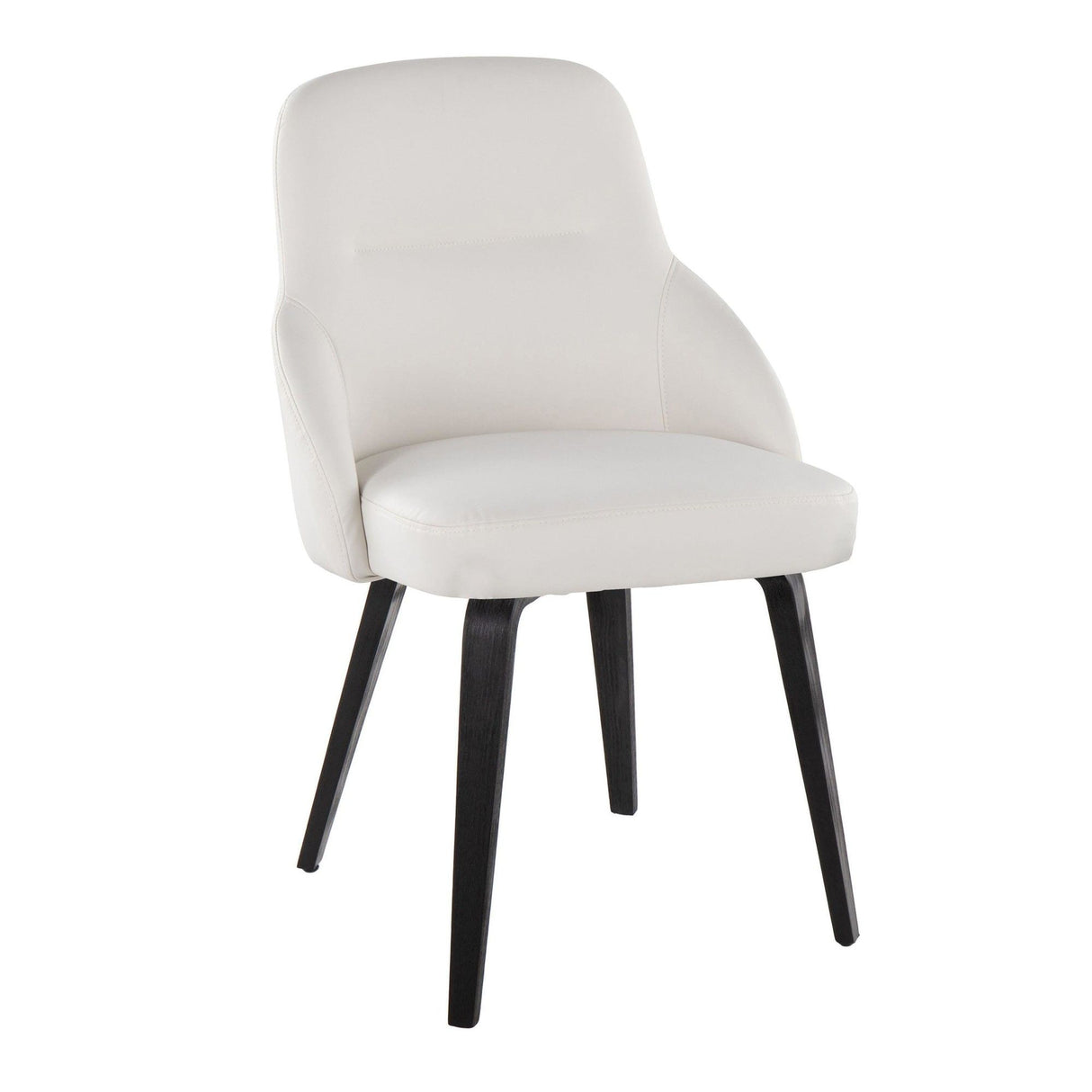 York - Upholstered Chair (Set of 2) - Black Wood Legs