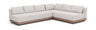 Solace - Olefin Performance Fabric 3 Piece Outdoor Patio Modular Sectional (Sofa, Loveseat & Corner Chair)