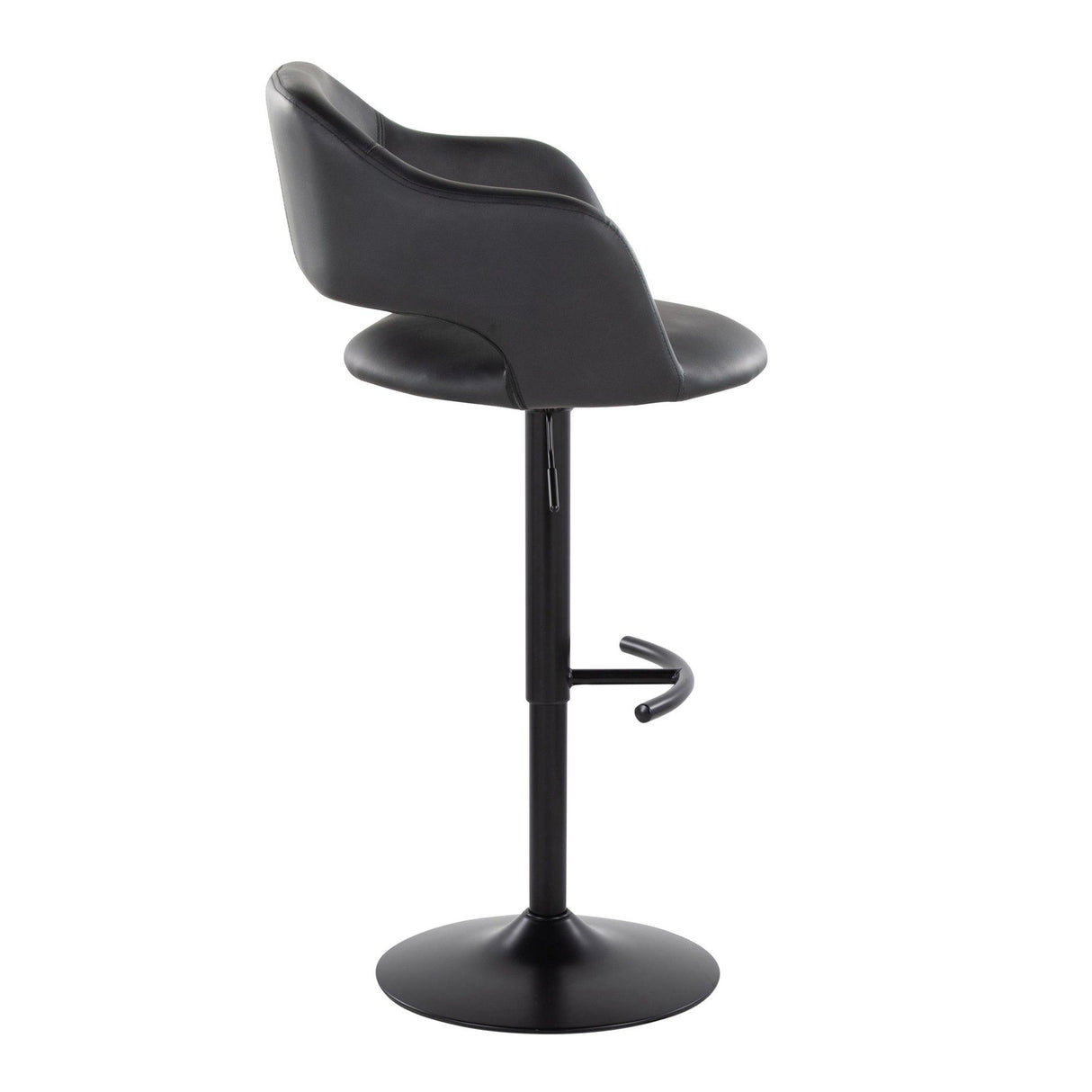 Margarite - Adjustable Barstool With Swivel - Black Metal (Set of 2)