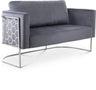 Casa - Loveseat with Chrome Legs