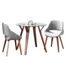 Folia - 3 Piece Round Fabrico Dining Set