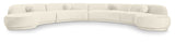 Avra - 189" Velvet Performance Fabric Upholstered Sectional