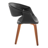 Curvo - Upholstered Chair (Set of 2) - Walnut Wood Legs