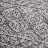 Guros - 8' X 10' Geometric Indoor / Outdoor Area Rug - Gray / White