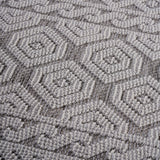 Guros - 6' X 9' Geometric Indoor / Outdoor Area Rug - Gray / White
