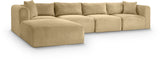 Shaggy - 5 Piece Modular Sectional With Ottoman