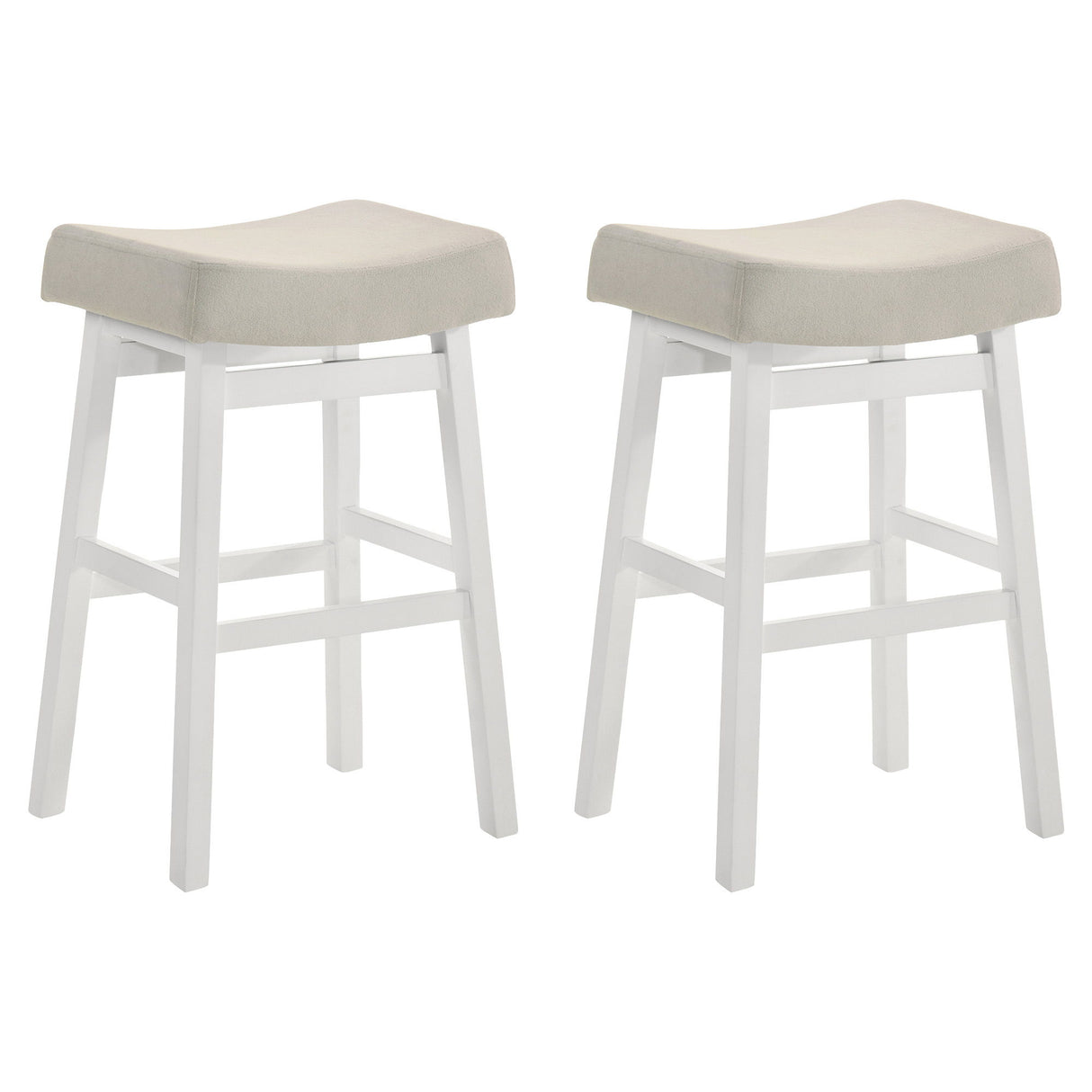 Lenon - Modern Farmhouse Wood Bar Height Kitchen Bar Stool