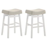 Lenon - Modern Farmhouse Wood Bar Height Kitchen Bar Stool