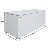 79 in. Commercial Chest Freezer, 30 Cu. Ft. in White, ETL Listed (KM-SCF-30C)