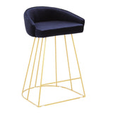 Canary - Contemporary Counter Stool (Set of 2) - Gold Grame