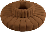 Arc - Velvet 8 Piece Round Modular Sofa - Saddle
