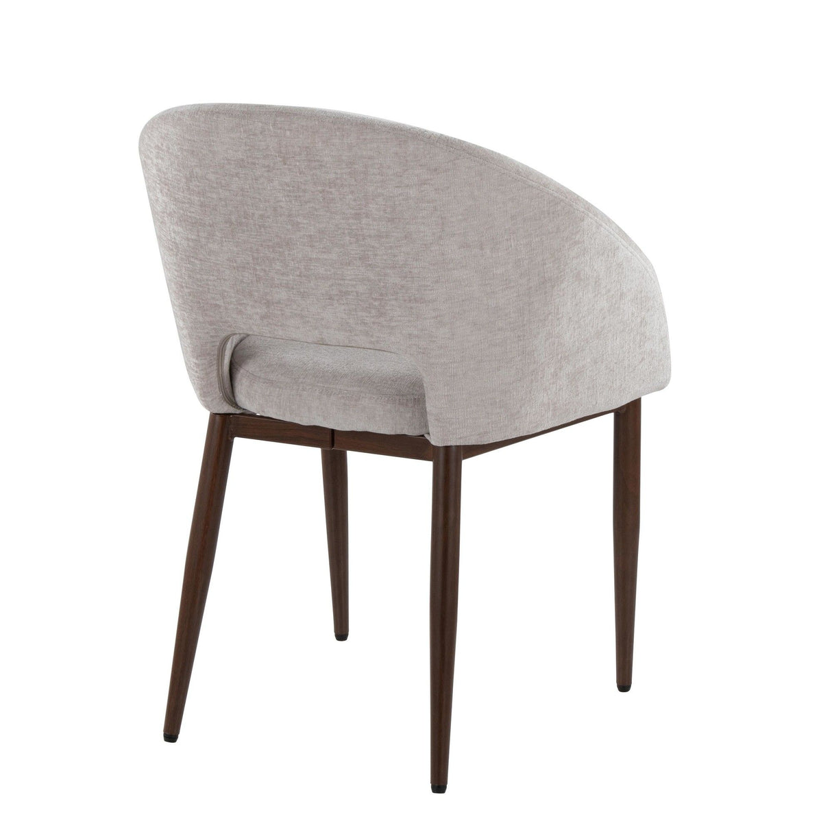 Renee - Upholstered Contemporary Chair (Set of 2) - Walnut Metal Legs