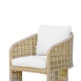 Driftbay - Outdoor Dining Chair - White / Natural