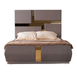 Lorenzo - King Size Tufted Upholstered Bed - Gray