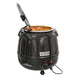 11.5 Qt. Round Countertop Black Stainless-Steel Food / Soup Kettle Warmer, SK-BK-3G.