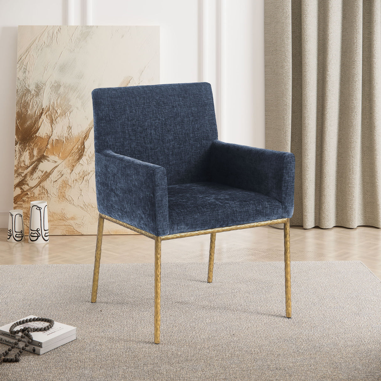 Reeves - Dining Chair With Gold Legs (Set of 2)