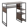 Display - Farmhouse Bar Height Table With Storage Space For Dining Room