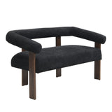 Modern Round Armrest Loveseat