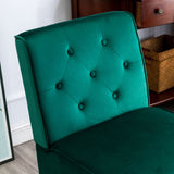 Reese - Living Room Armless Button Tufted Pattern Accent Chair (Set of 2)