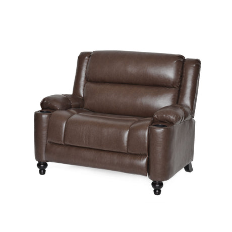 Tufted Design Wide Manual Recliner Chair