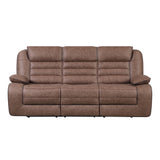 Lucius - Reclining Sofa With Manual Recline - Brown