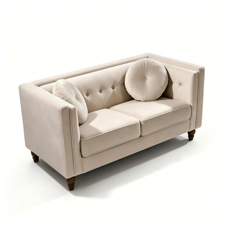 Chesterfield Loveseat 2 Seater Couch For Living Room