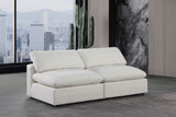 Comfy - Linen Modular Armless Sofa 2 Seats
