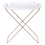 Cercie - Tray Table - Clear Acrylic & Copper