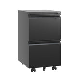 Metal Drawer Mobile File Cabinet With Lock For Home Office Organizer