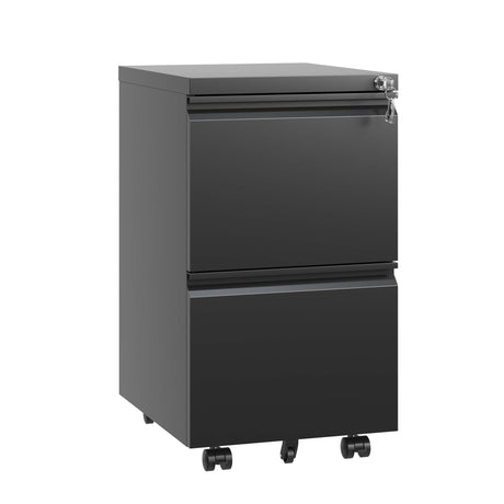 Metal Drawer Mobile File Cabinet With Lock For Home Office Organizer