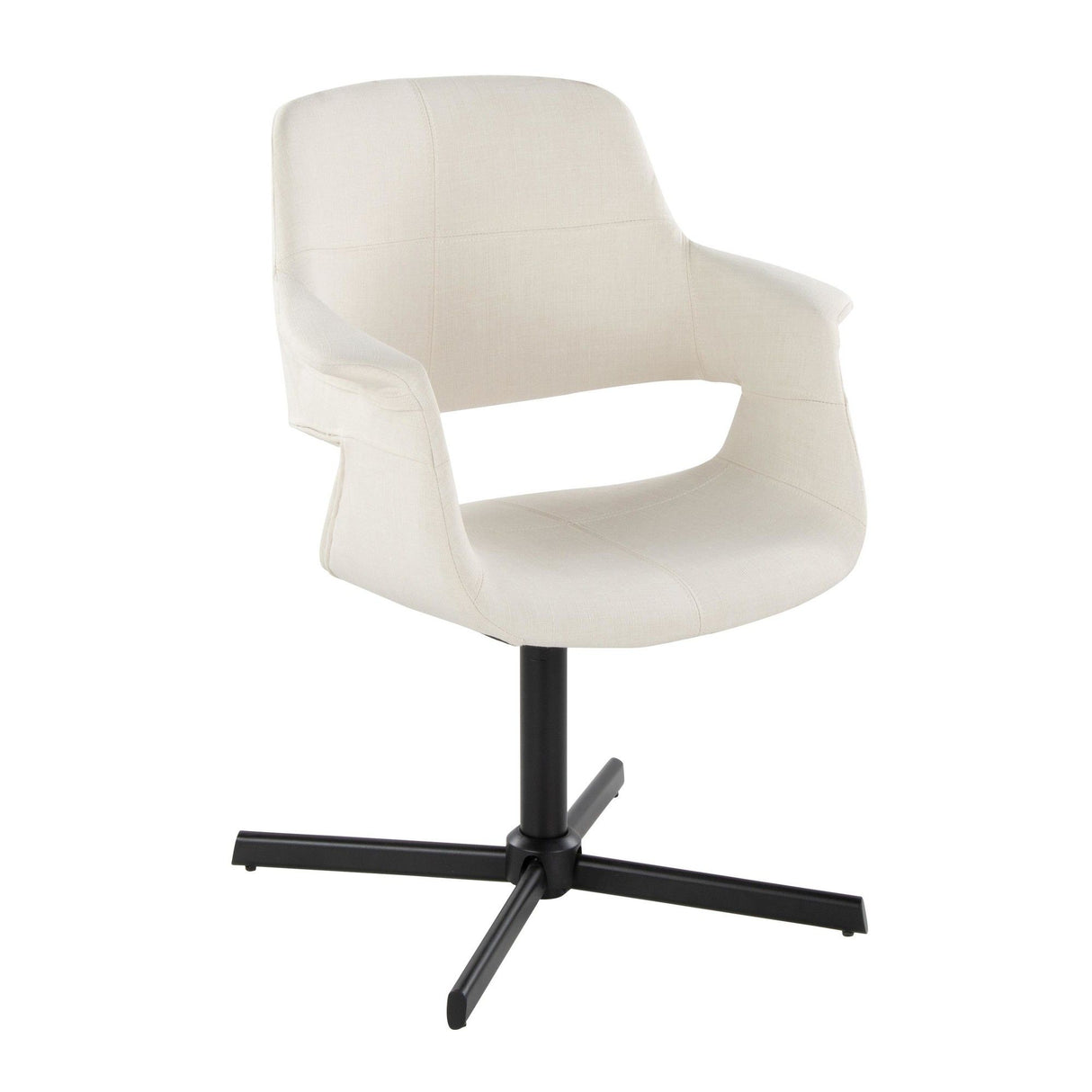 Vintage Flair - Mid-Century Modern Swivel Accent Chair With X-Pedestal Base