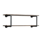 Brantley - Wall Rack - Antique Oak & Sandy Gray