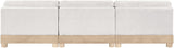 Turin - Chenille Fabric Upholstered Modular Sectional - White