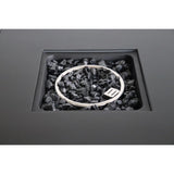 Outdoor Fire Pit Table With Lid High-Quality Materials - Gray